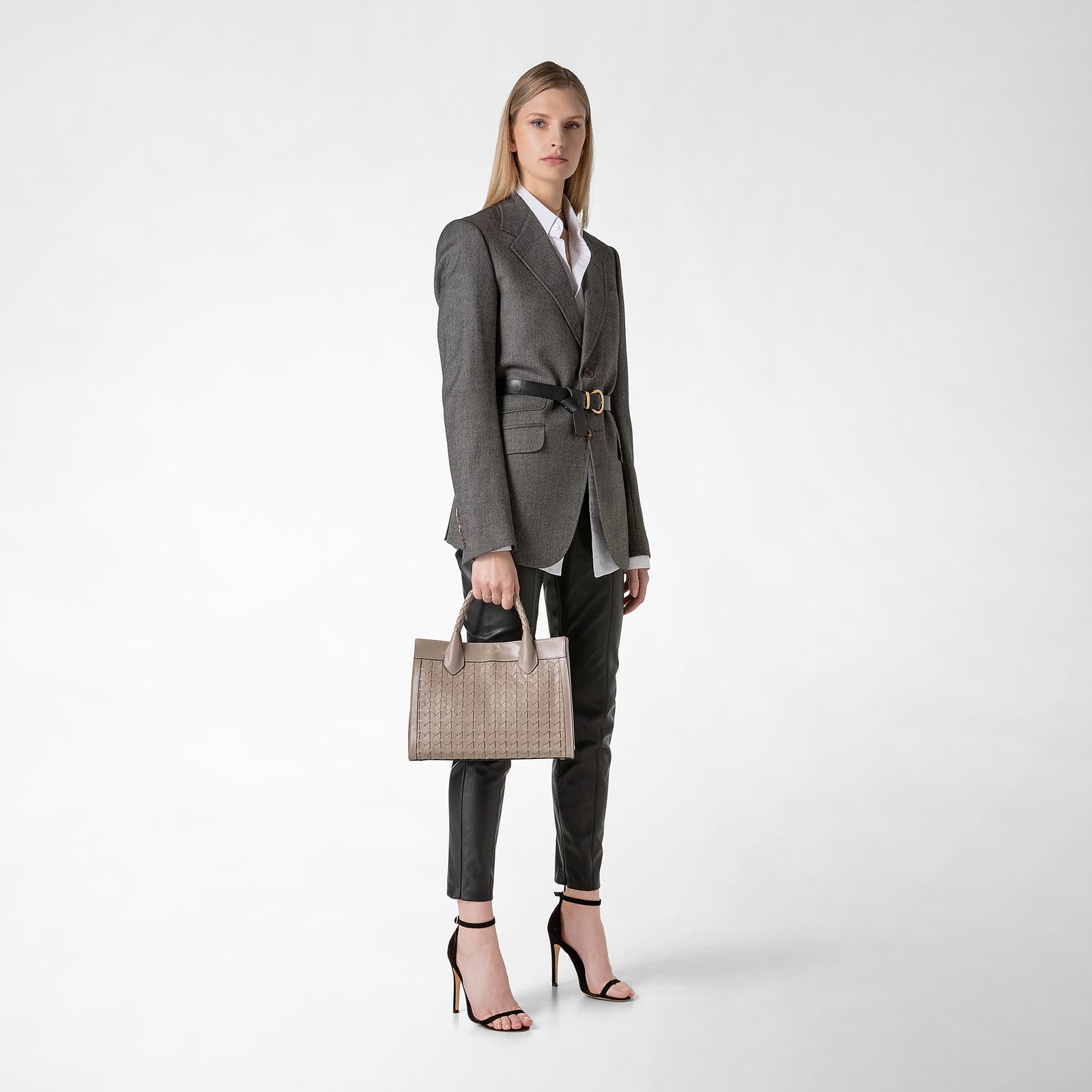 【SERAPIAN】MOSAICO製スモールLORELEIトートバッグ Small lorelei tote bag in mosaico sahara