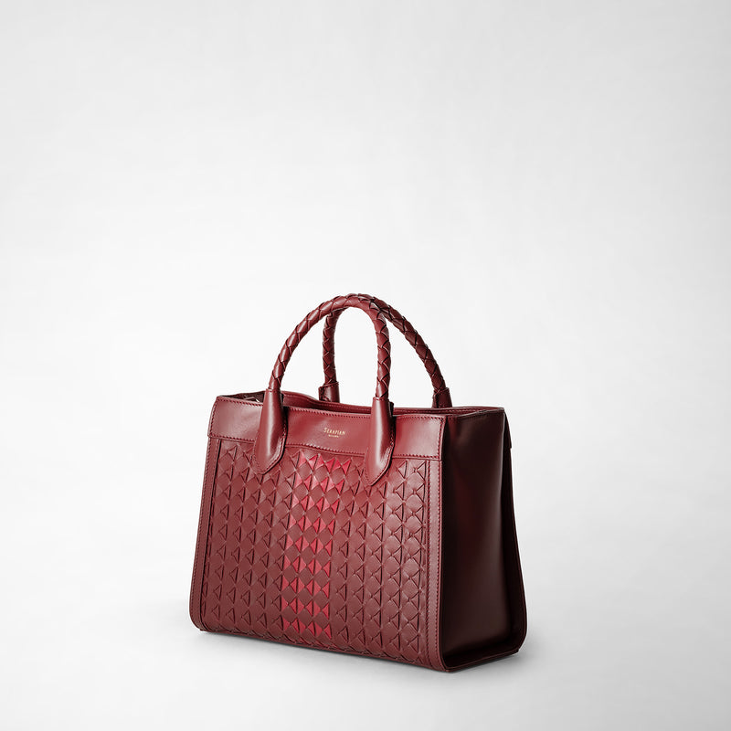 Mosaico製スモールloreleiトートバッグ - burgundy/strawberry