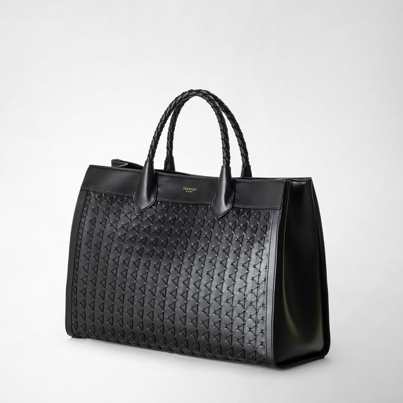 Lorelei tote bag in mosaico - black