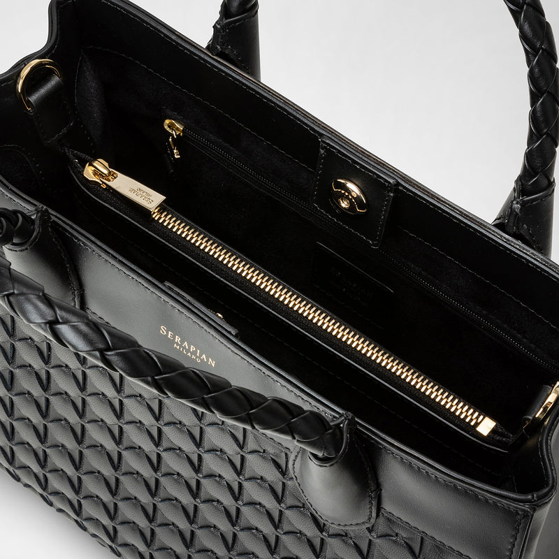 Lorelei tote bag in mosaico - black