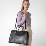 Lorelei tote bag in mosaico - black
