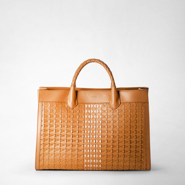 Lorelei tote bag in mosaico - caramel