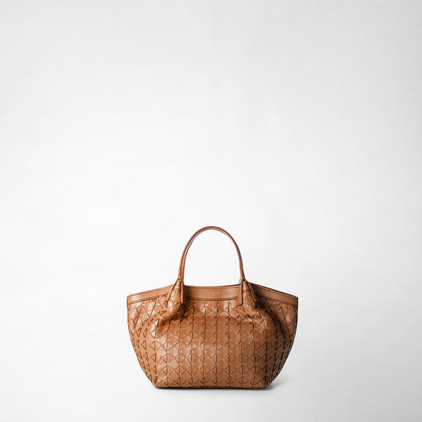 Sac secret mini en mosaico - tan