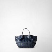 MINI SECRET BAG IN MOSAICO Midnight Blue