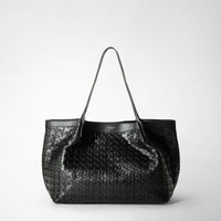 SMALL SECRET TOTE BAG IN MOSAICO Black