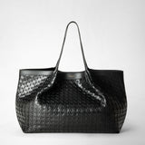 Secret tote bag in mosaico - black