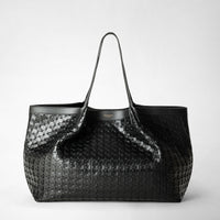 SECRET TOTE BAG IN MOSAICO Black