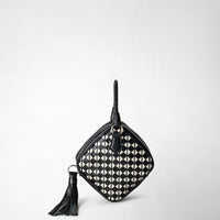 PETRA HANDBAG IN MOSAICO Black/Off-White