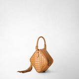 Petra handbag in mosaico - caramel/pale pink
