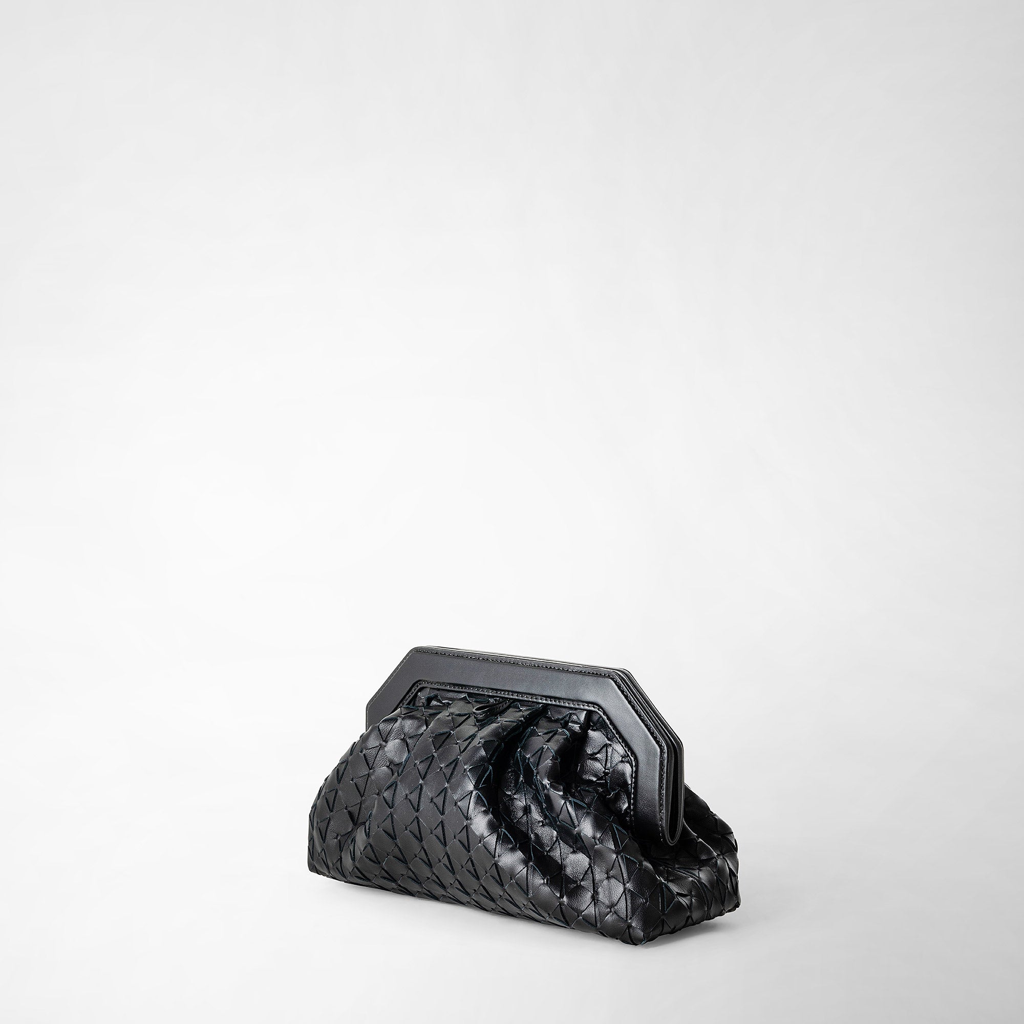 Secret clutch bag in mosaico black