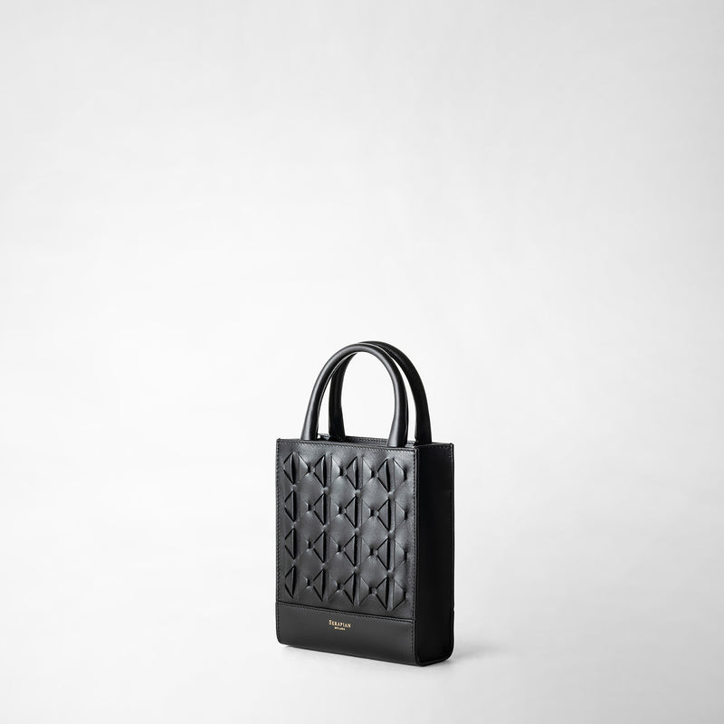 1928 mini tote bag in mosaico - black