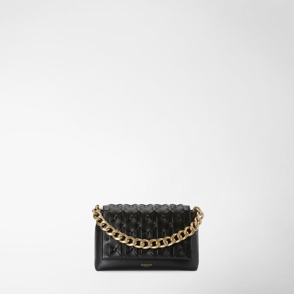 1928 bag with chain in mosaico - black