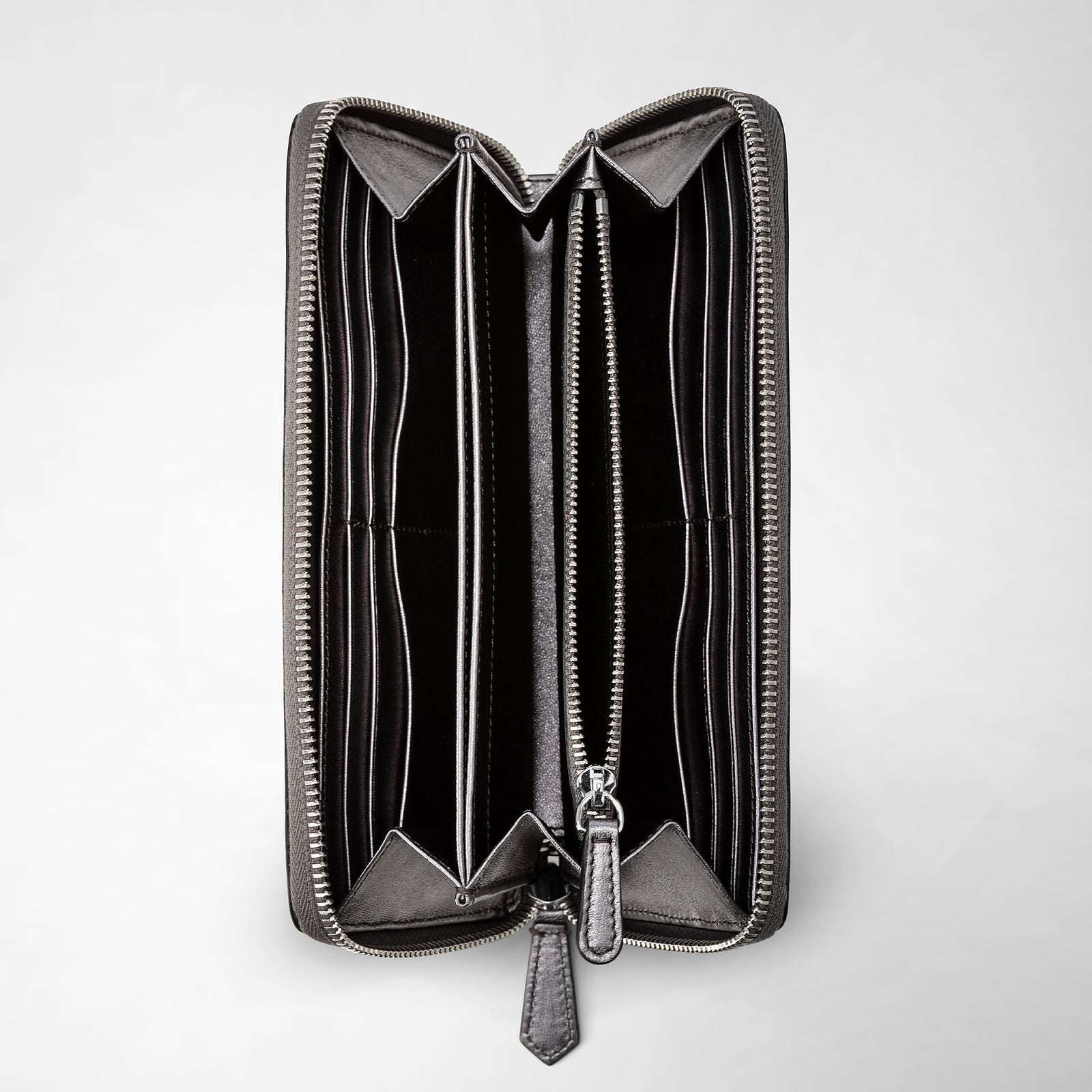 ☆COURONNE☆ Rabis zipper wallet RCWFX24144IVX Dimo New York Outer ID RFID Premium Leather Zipper Wallet