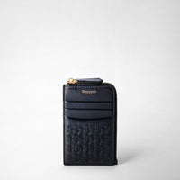 ZIP CARD CASE IN MOSAICO Midnight Blue