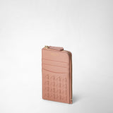 Zip card case in mosaico - blush