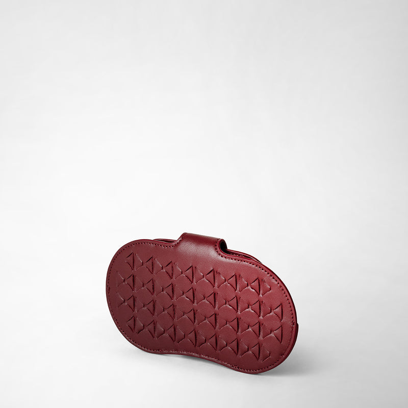 Glasses holder in mosaico - burgundy