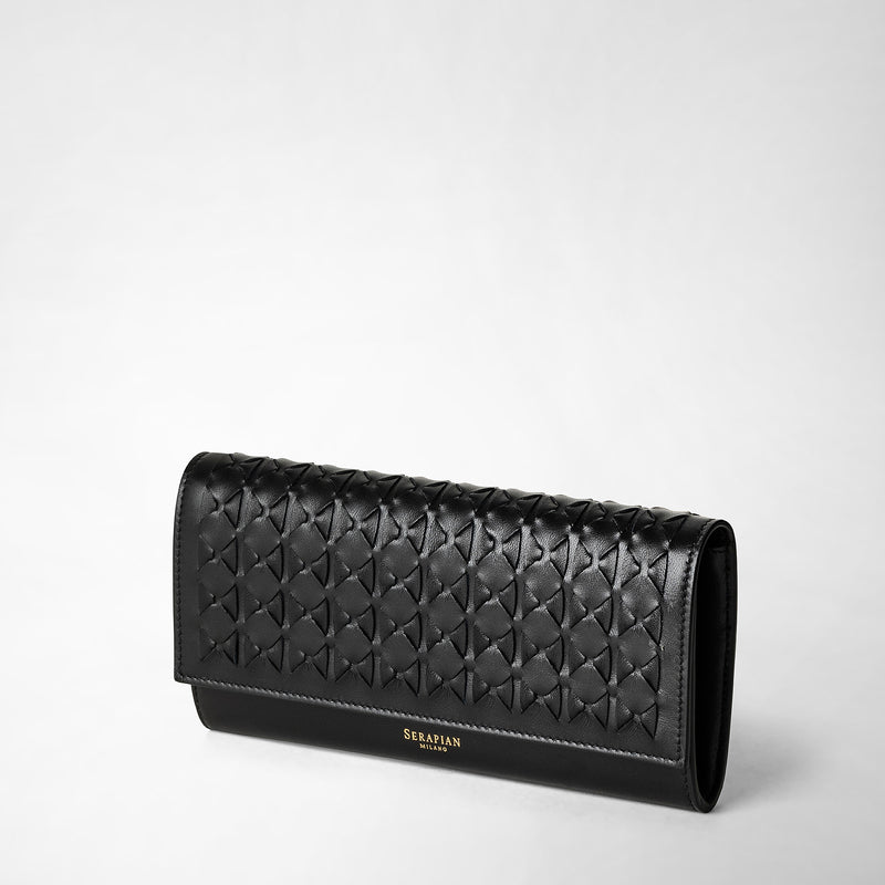 Brieftasche continental aus mosaico - black