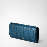 Continental wallet in mosaico - blue jeans