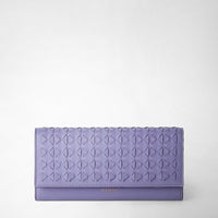 CONTINENTAL WALLET IN MOSAICO Lilac