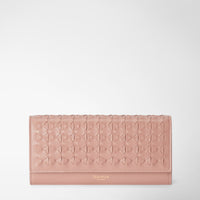 PORTEFEUILLE CONTINENTAL EN MOSAICO Blush