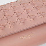 Continental wallet in mosaico - blush