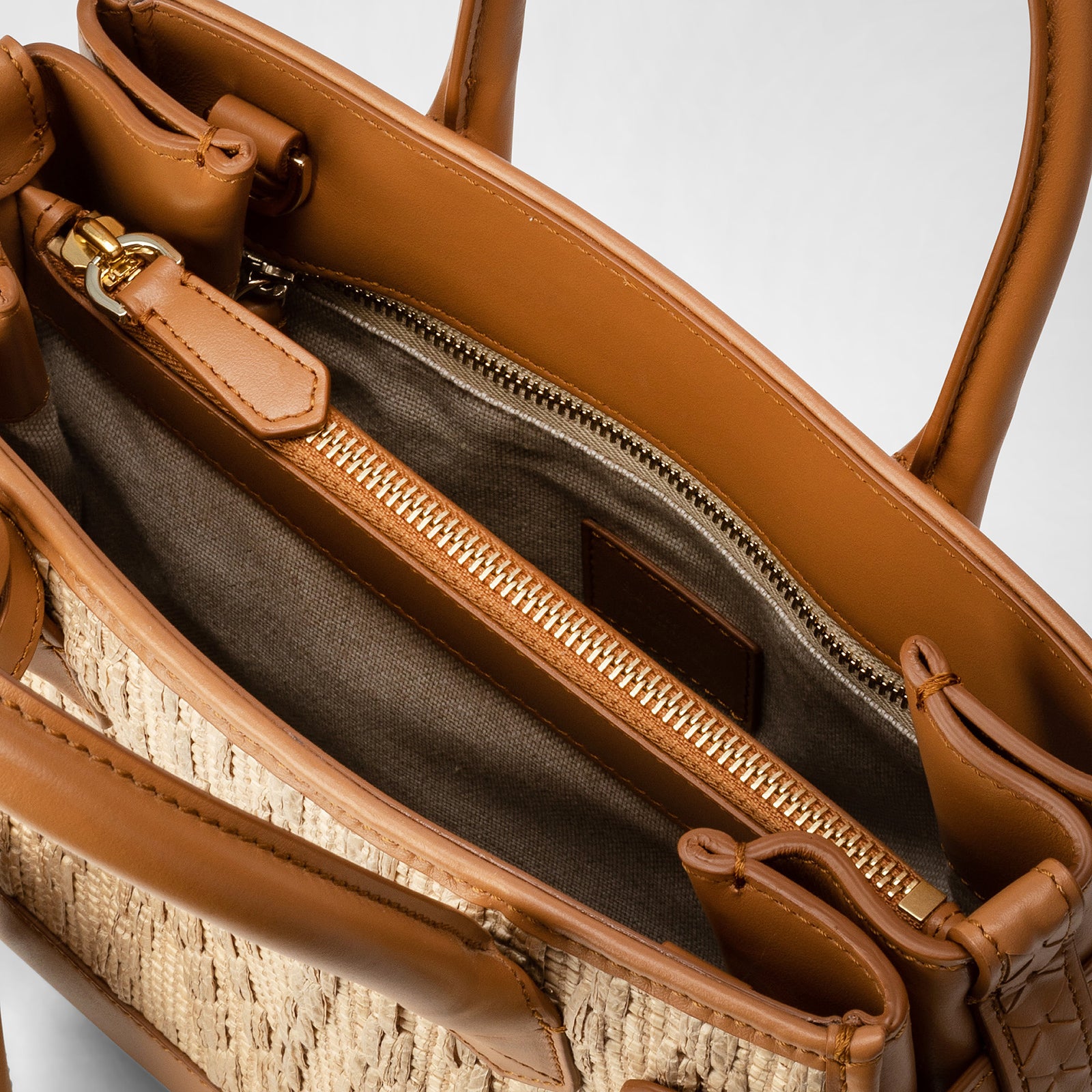 MELINE' HANDBAG IN RAFFIA AND SETA LEATHER