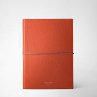 NOTEBOOK IN RUGIADA LEATHER Sunset