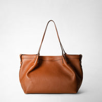 SMALL SECRET TOTE BAG IN RUGIADA LEATHER Cuoio