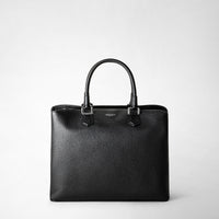 LUNA HANDBAG IN RUGIADA LEATHER Black