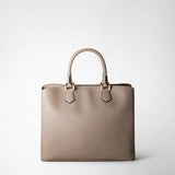 Luna handbag in rugiada leather - sahara