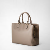 Luna handbag in rugiada leather - sahara