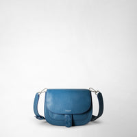 LUNA CROSSBODY BAG IN RUGIADA LEATHER Blue Jeans