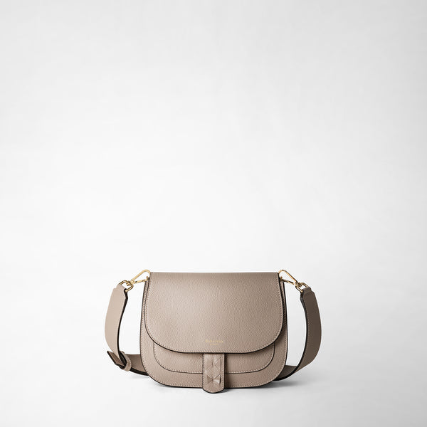 Luna crossbody bag in rugiada leather - sahara