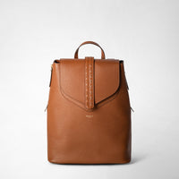 BACKPACK IN RUGIADA LEATHER Cuoio