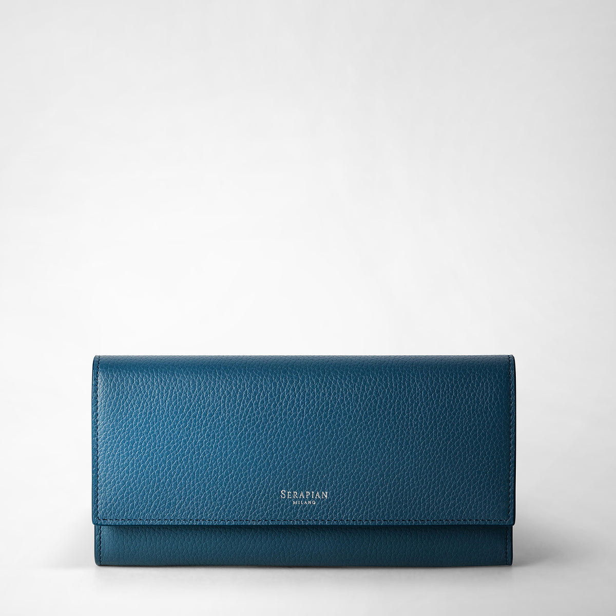 RUGIADAレザー製LUNAハンドバッグ ネイビーブルー