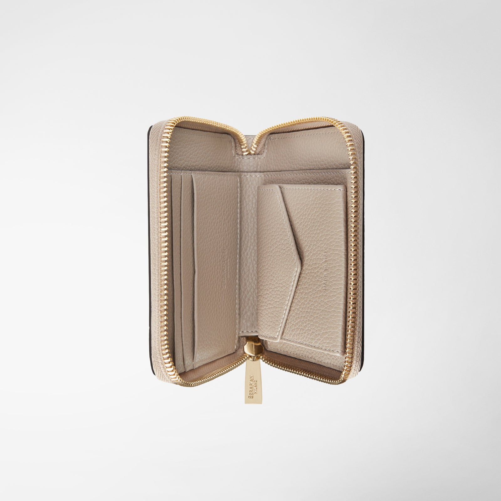 【楽天最安値に挑戦】 wallet around zip Mini in sahara leather rugiada アクセサリー