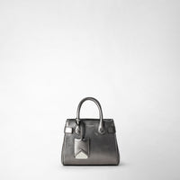 BORSA A MANO MINI MELINÉ IN PELLE SETA Ruthenium