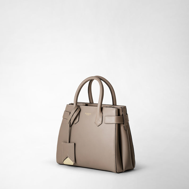 Meline' handbag in seta leather - sahara