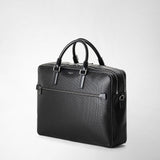 Double gusset briefcase in stepan - black/eclipse black