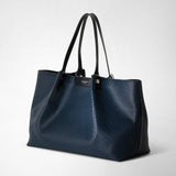 Secret tote bag in stepan - ocean blue/black