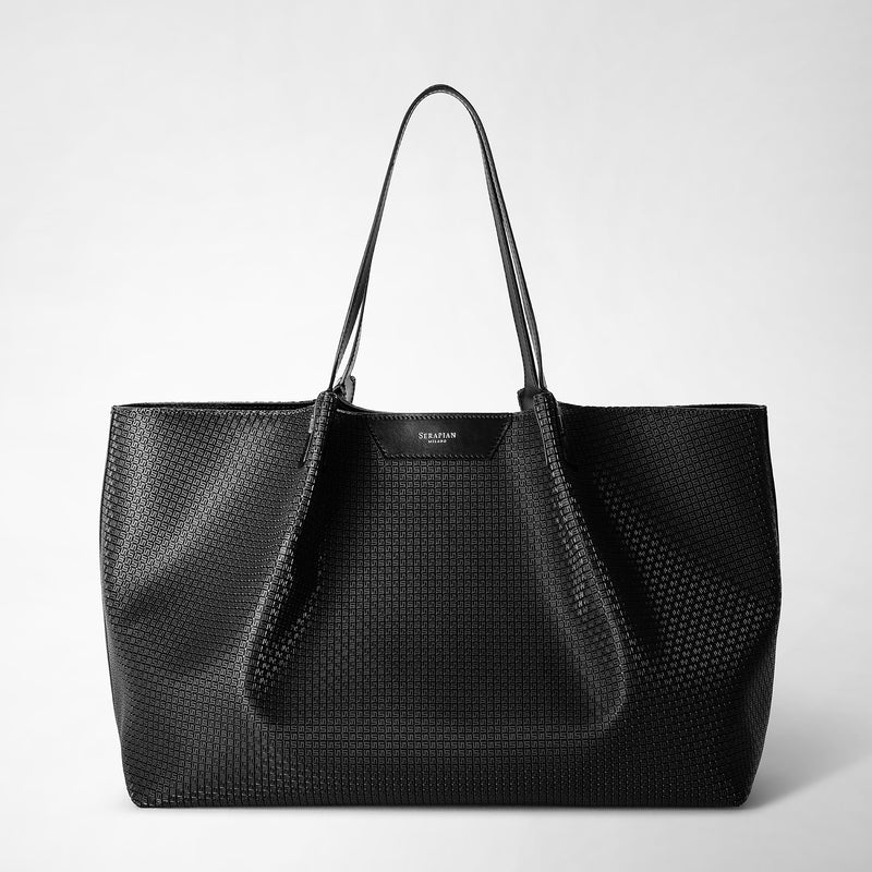 Secret tote bag in stepan - black/eclipse black