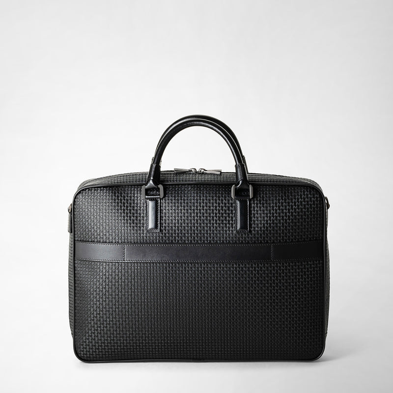 Borsa business slim in stepan - black/asphalt/asphalt