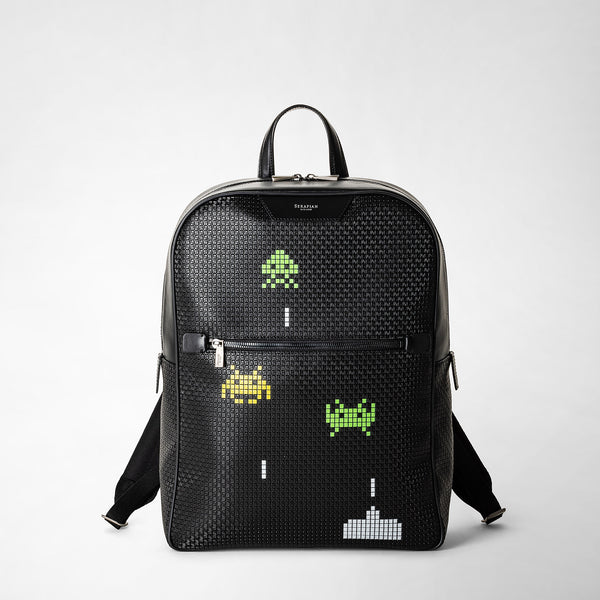 Backpack in stepan - space invaders black