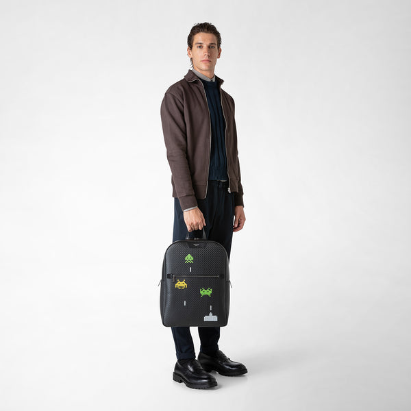 Backpack in stepan - space invaders black