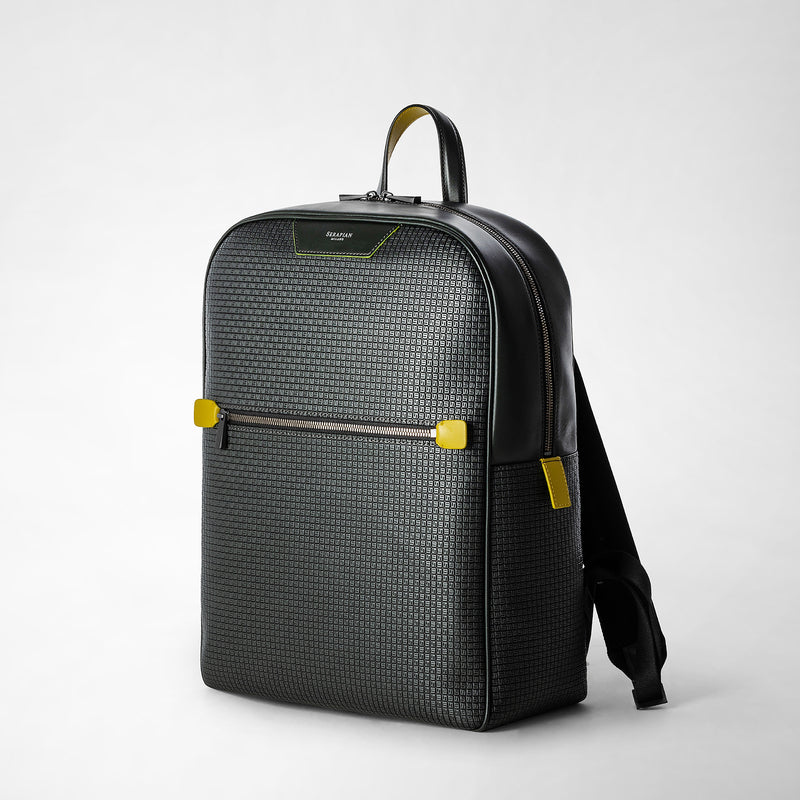 Backpack in stepan - asphalt/anthracite/curry