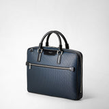 Extra slim briefcase in stepan - ocean blue/black