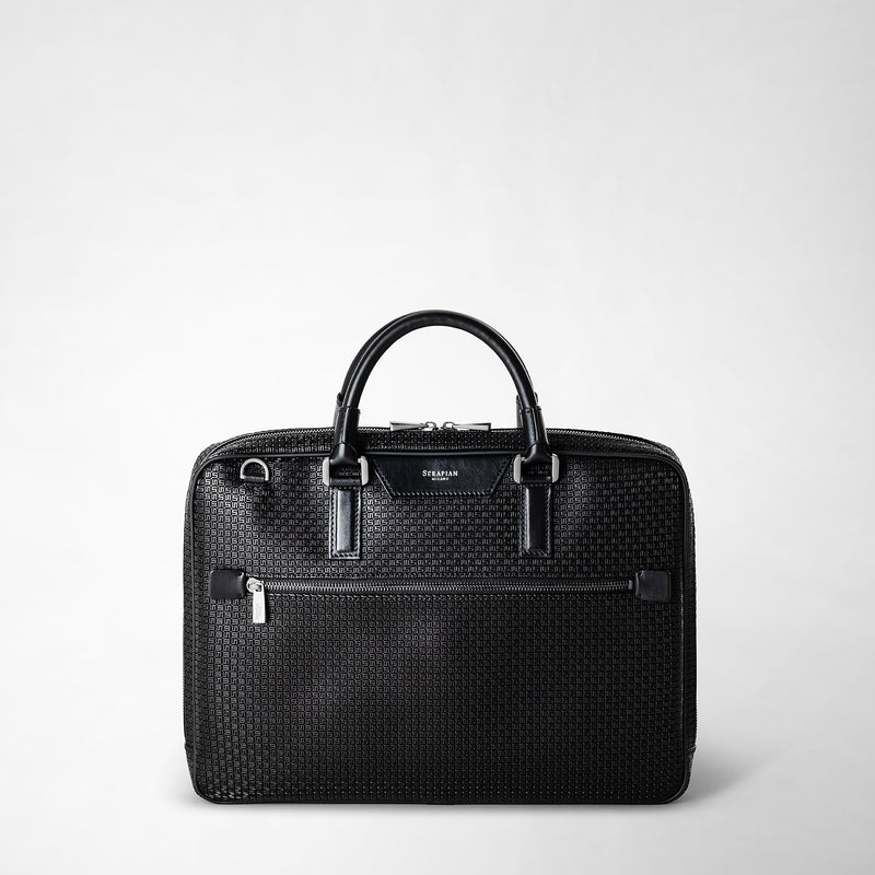 Extra slim briefcase in stepan - black/eclipse black