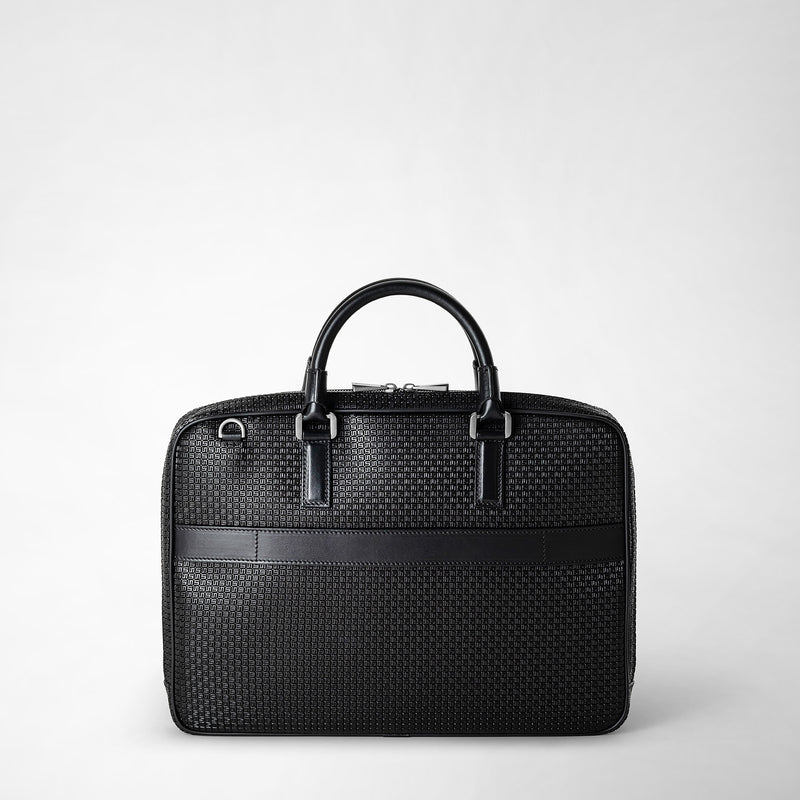 Extra slim briefcase in stepan - black/eclipse black