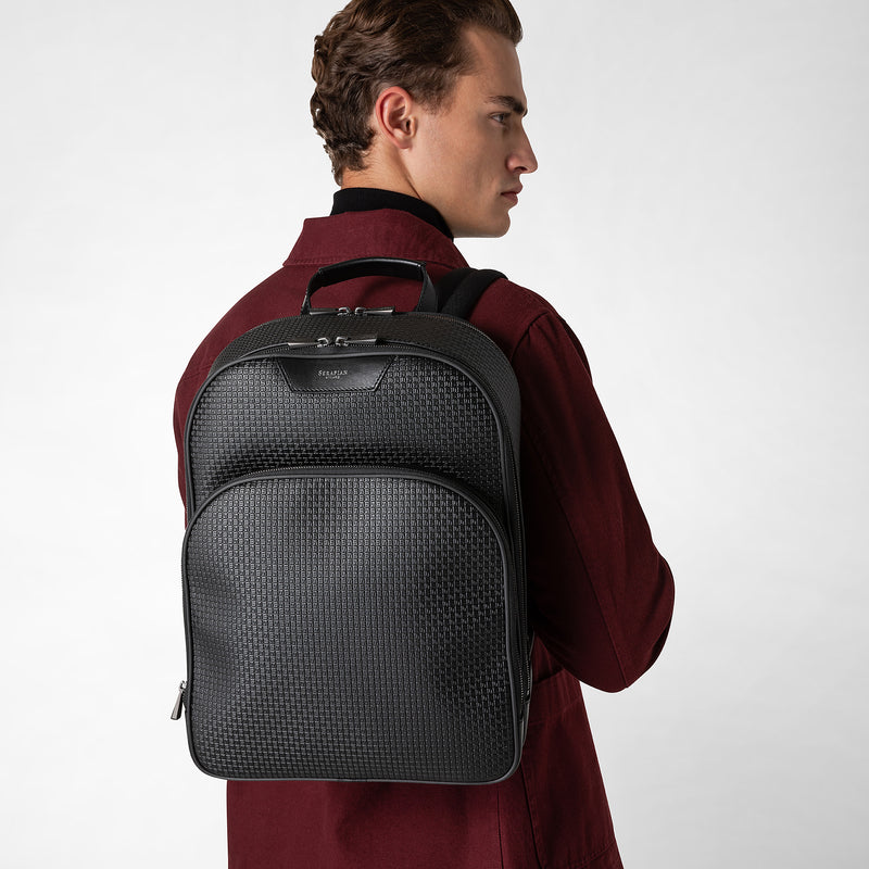 City backpack in stepan - black/eclipse black