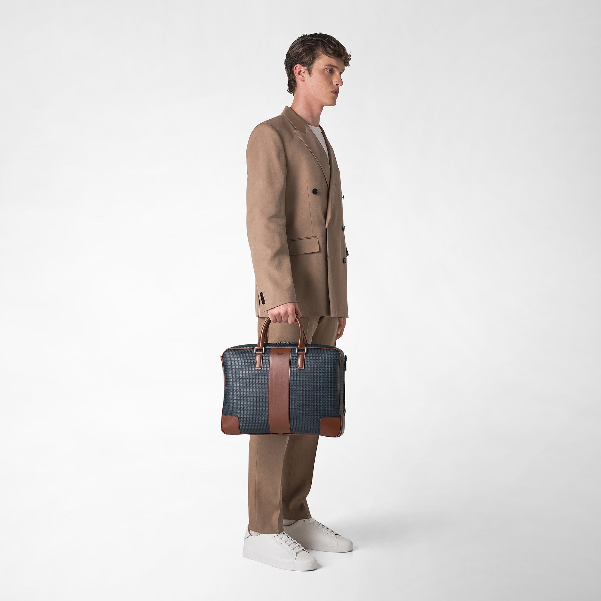 LOUIS VUITTON Attache case Business bag Brown Monogram canvas mens